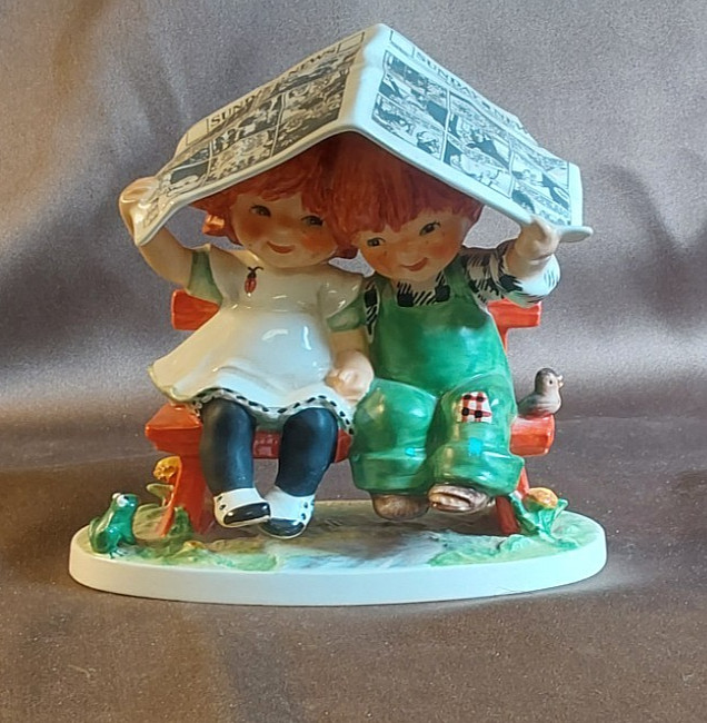Let It Rain – Red Heads by Goebel West Germany Byj51 Dated 1967 Charlot Byj