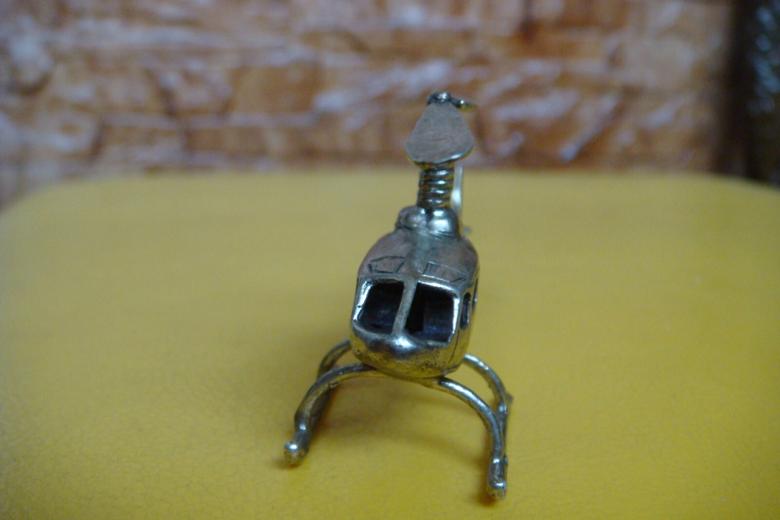 Vintage Italian Handmade 800 silver helicopter Figurine Miniature model
