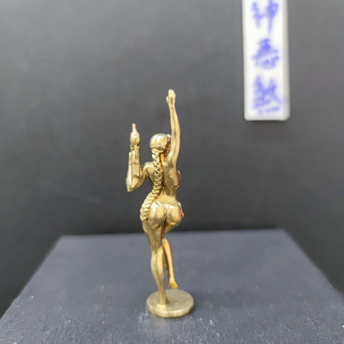 Pure Copper Sexy Long Braids Armed Three-point Beauty Ornament Model