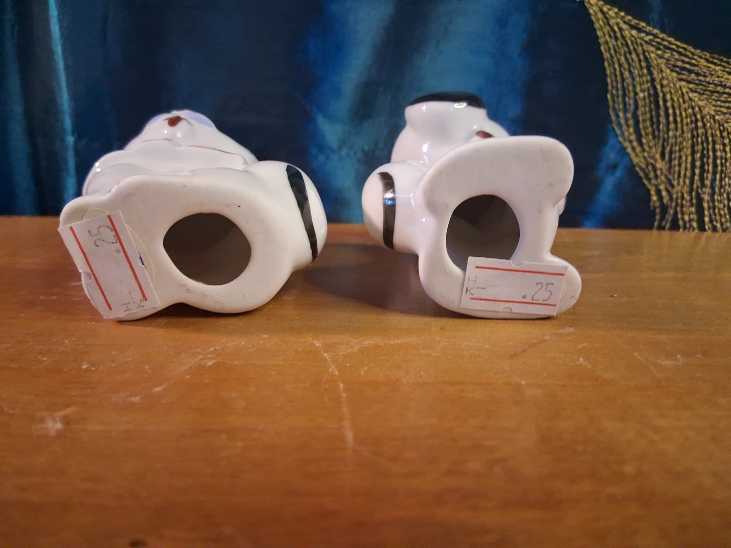Vintage Anthropomorphic Dog Puppy Googly Big Eye Japan Figurine Kitsch Set Of 4