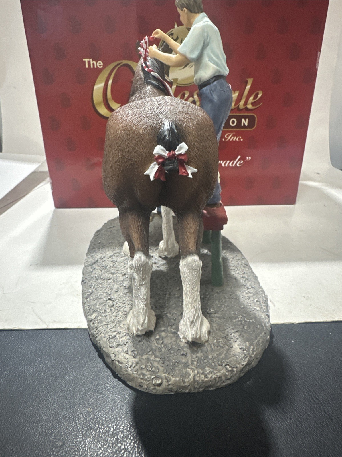 The Clydesdale Collection Anheuser-Busch, Inc. “Braiding For Parade” Figurine