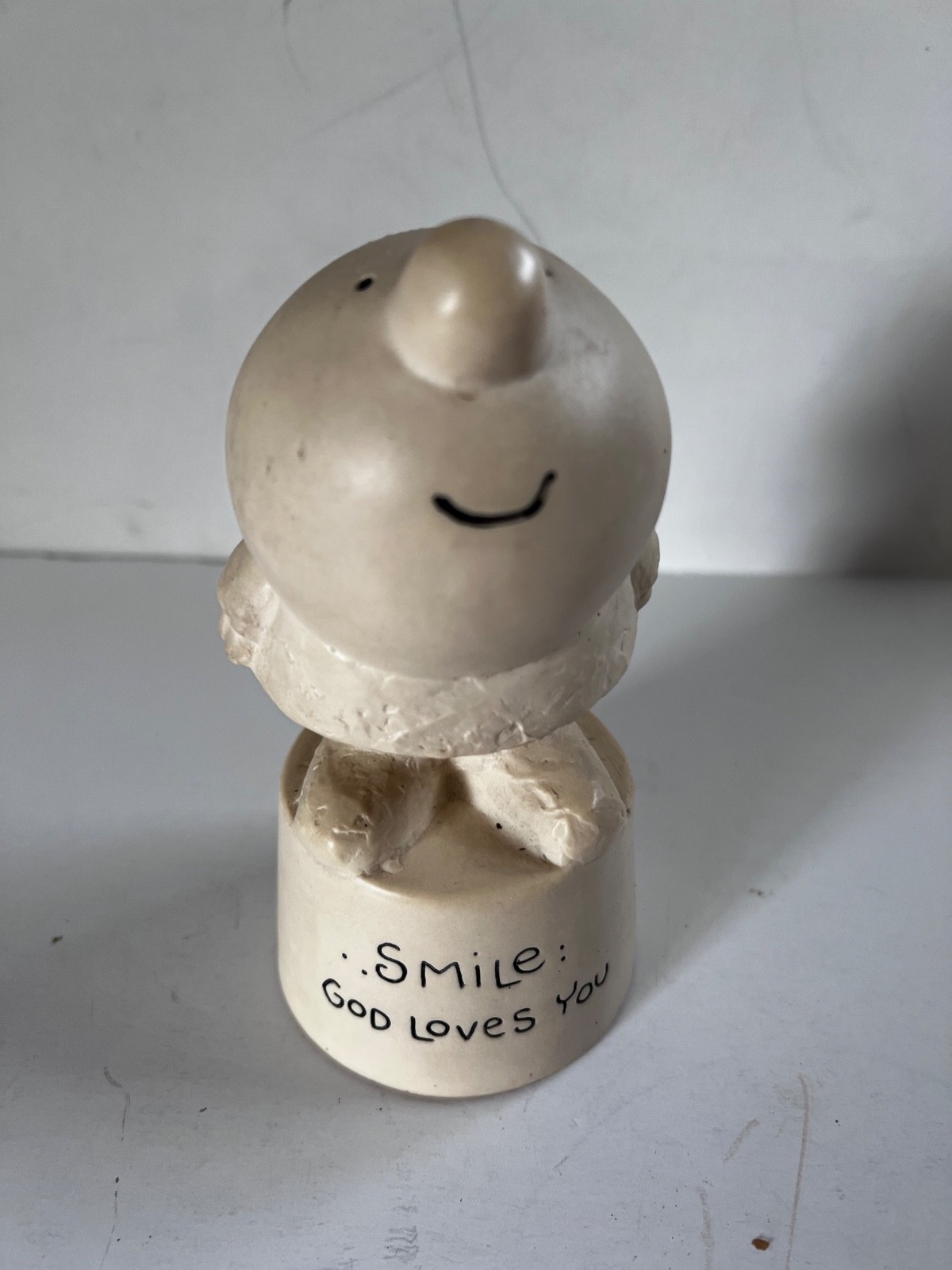 Vintage American Greetings Smile God Loves You Figurine Cleveland USA MCMLIV