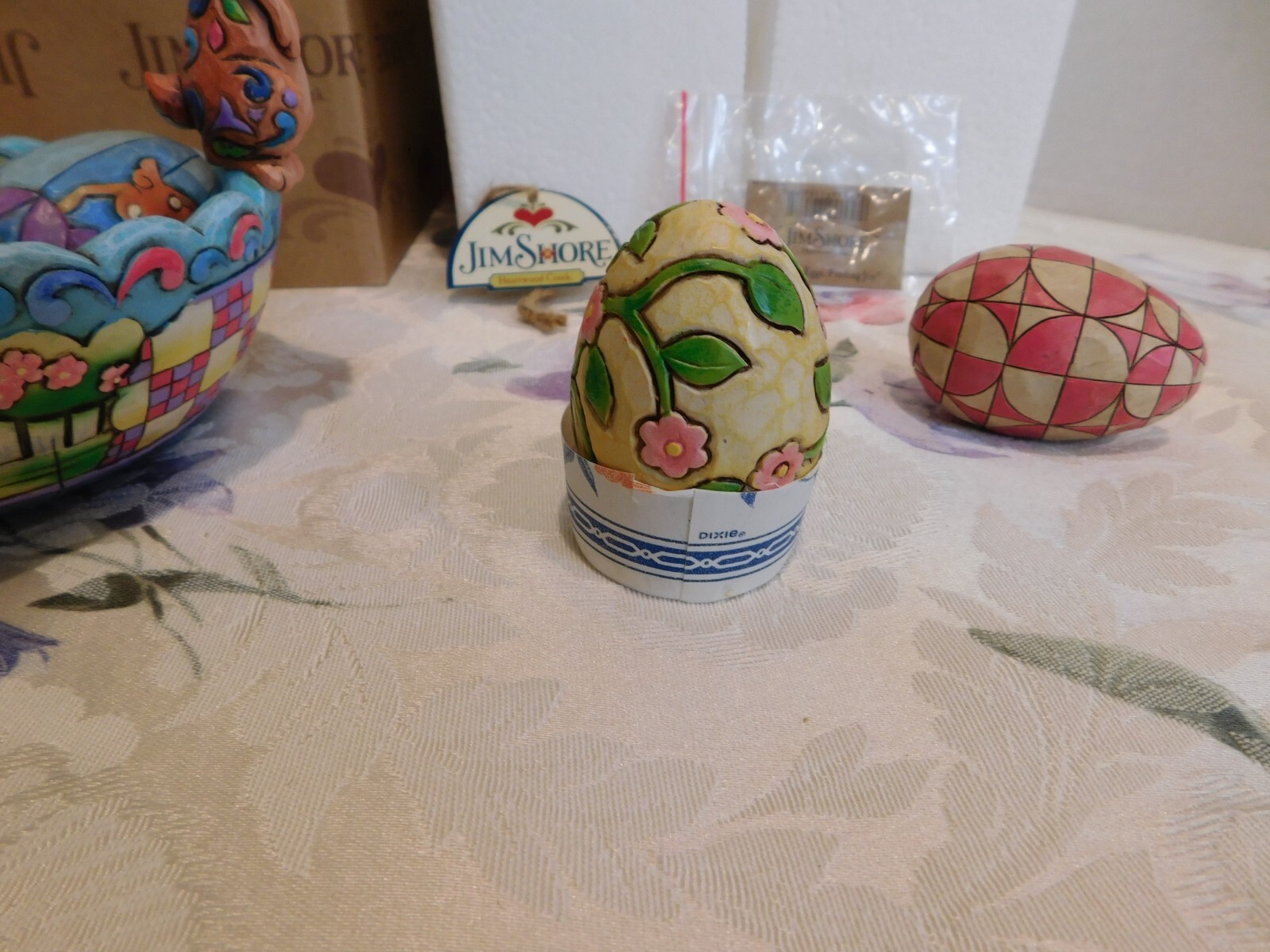 Jim Shore 2006 Hunting Eggs Finding Joy Easter Basket