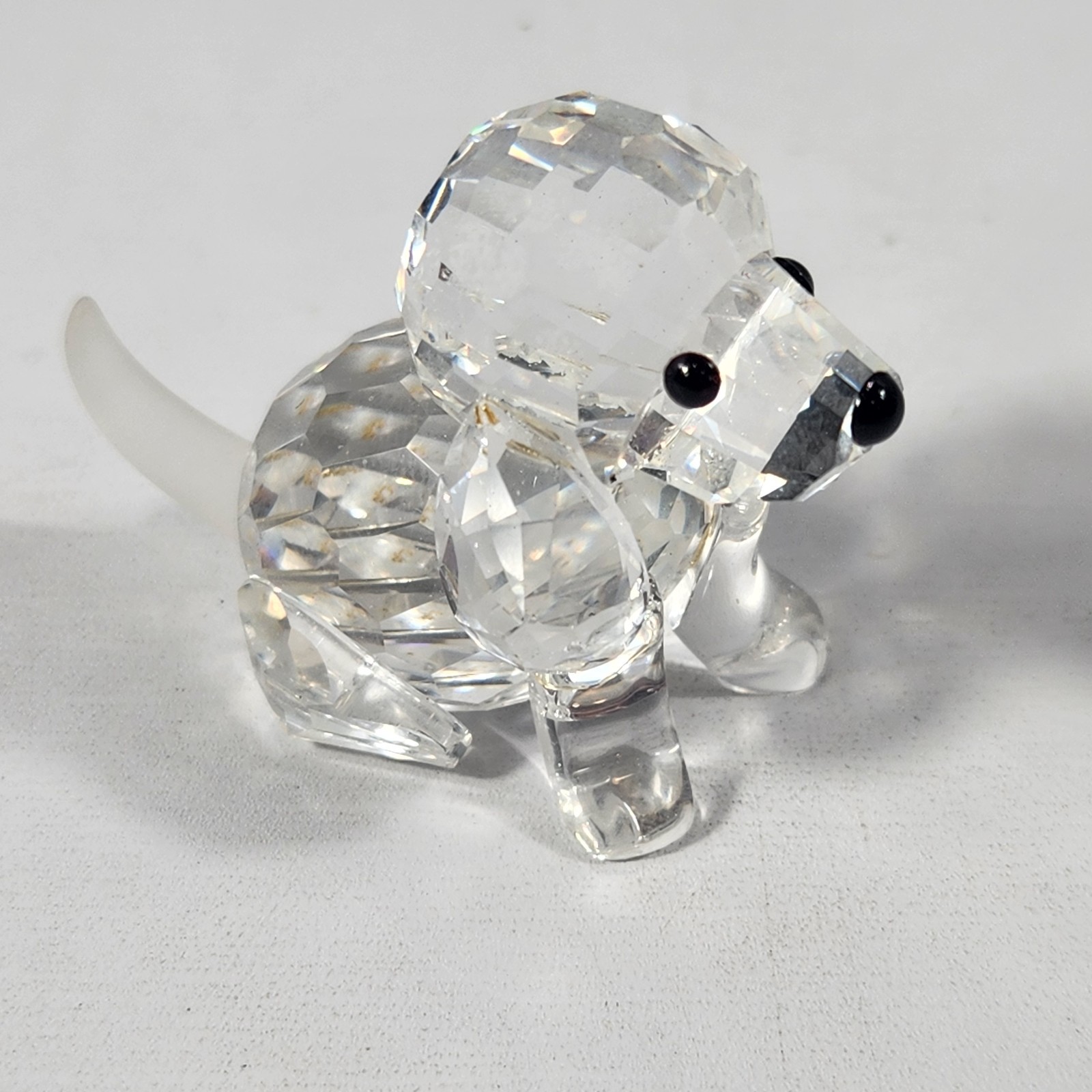 Vintage Swarovski Crystal Beagle Puppy Dog W/ Box Austria