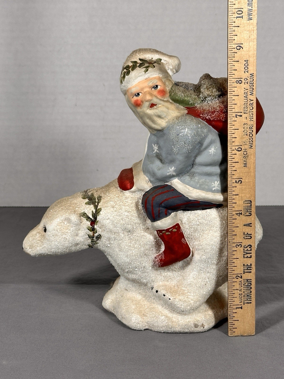 Walnut Ridge Arctic Ride Santa Polar Bear LE 261/500 2002 Kathi Lorance Bejma 9”