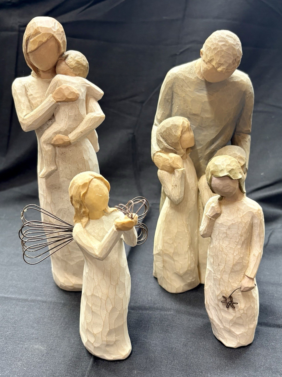 Willow Tree Lot 4 Figurines My Girls Angel of Freedom Child of My Heart