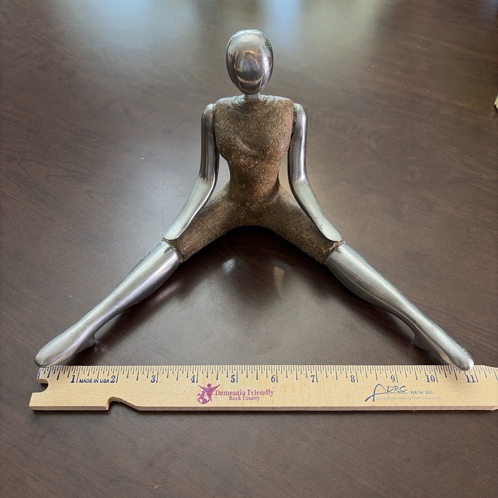 Mid Century Modern Stylized Chrome Mannequin Figurine