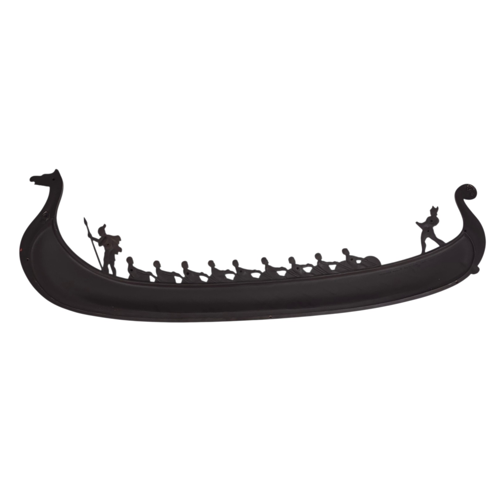 Vintage Syroco Viking Ship Longboat Wall Decor Plaque 1960 Norsemen Oarsmen