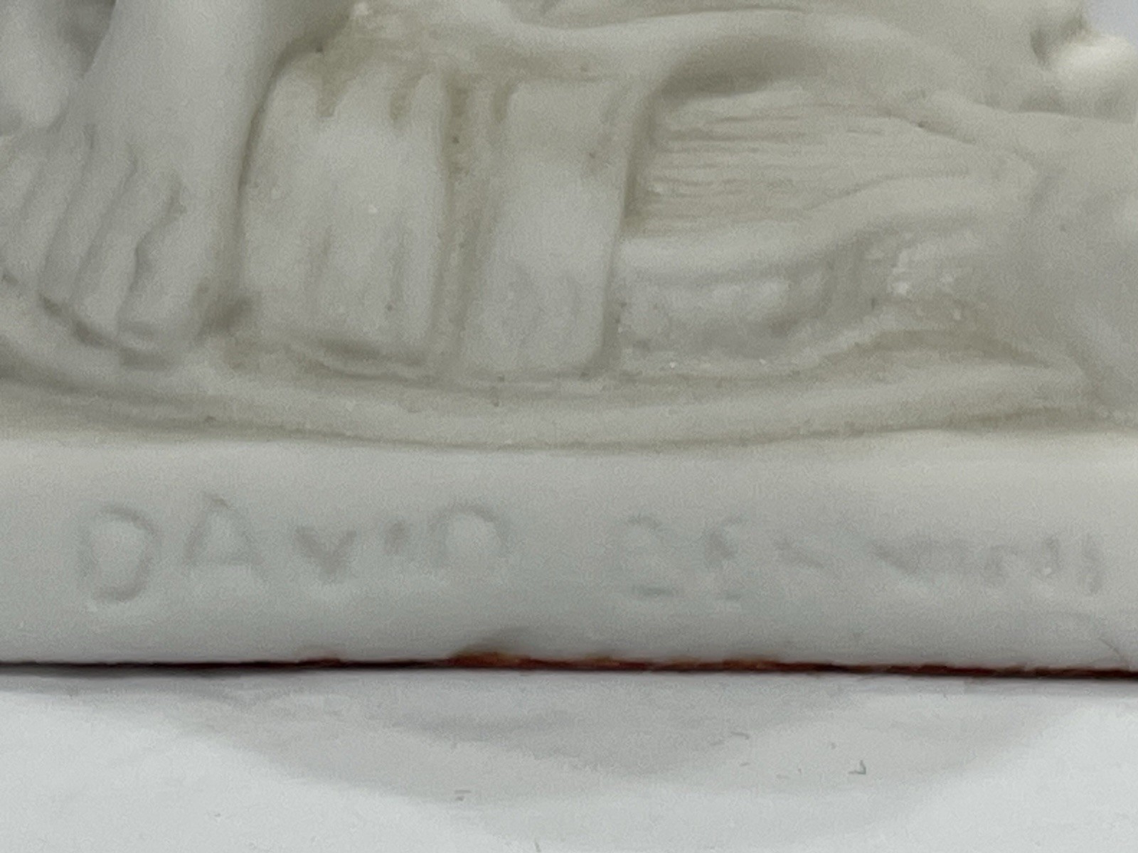 Vintage Bisque Porcelain Statue — “David” by Michelangelo