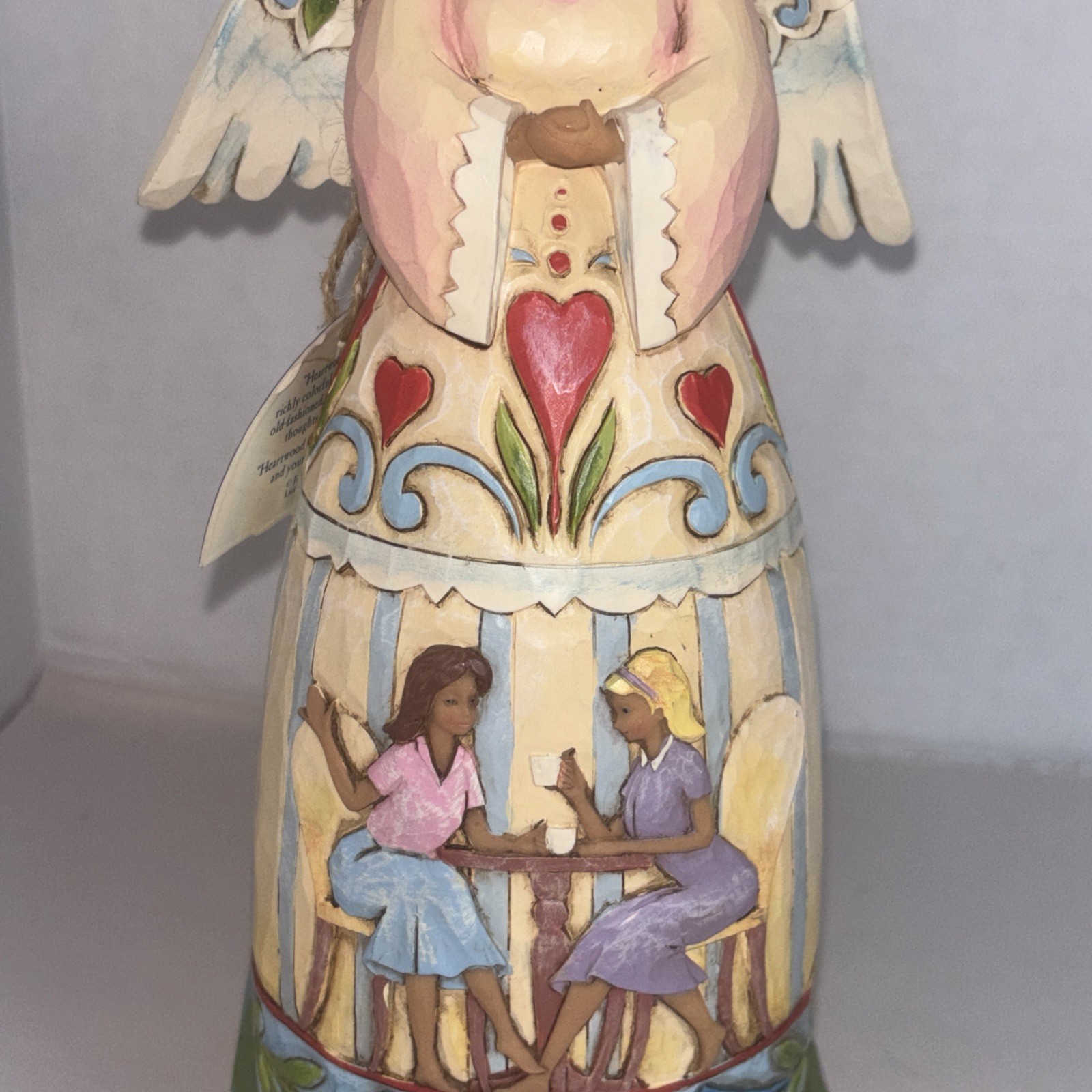 Jim Shore friendship makes life worth living figurine wTag Heartwood Creek 9 3/4