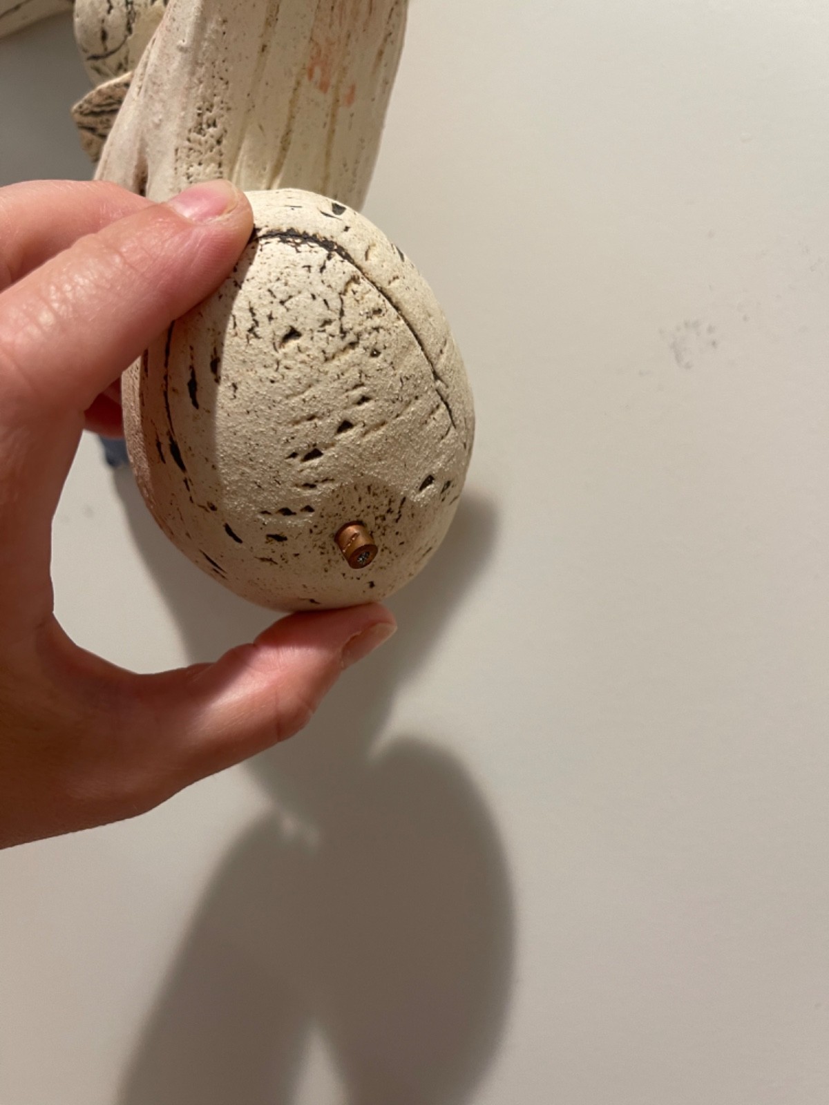 Stephen Fabrico Studio Pottery Bird And Egg Nests Porch Hanging Decor Yard Art