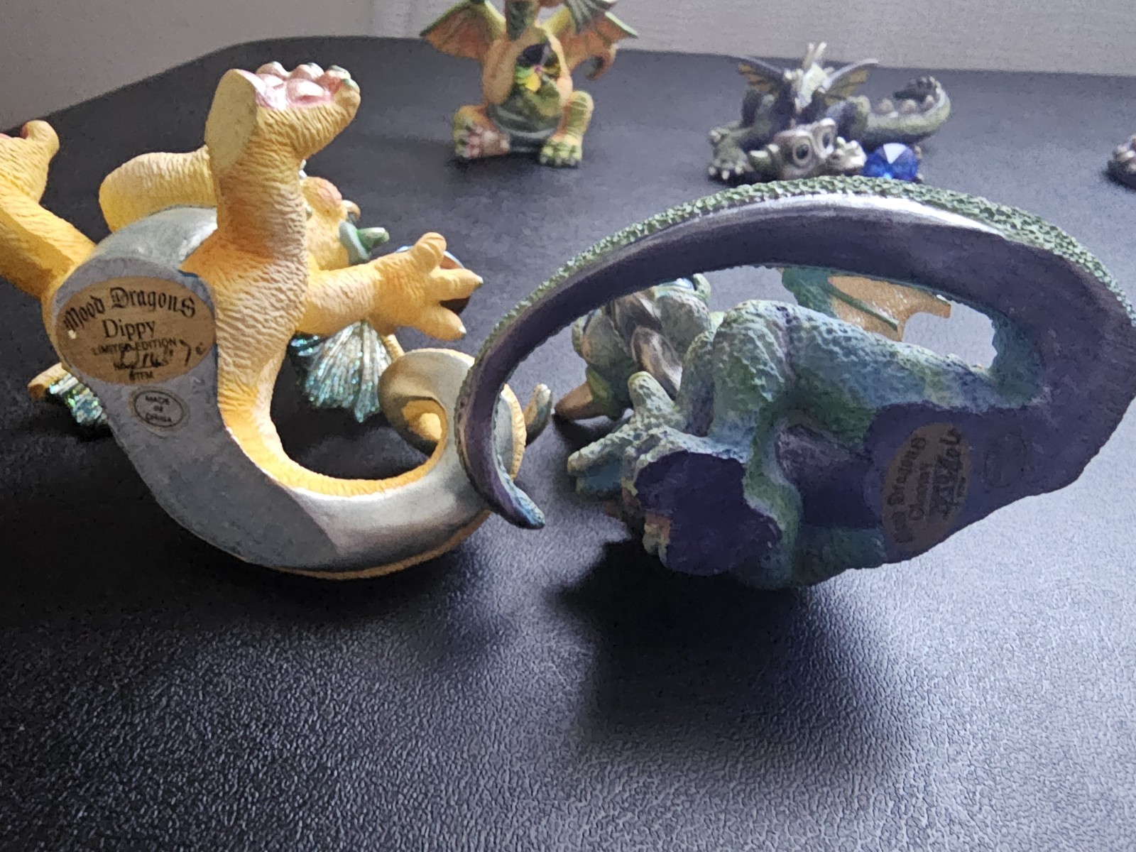 Lot Of 13 Limited Edition Franklin Mint Mood Dragons. Please Read Description!