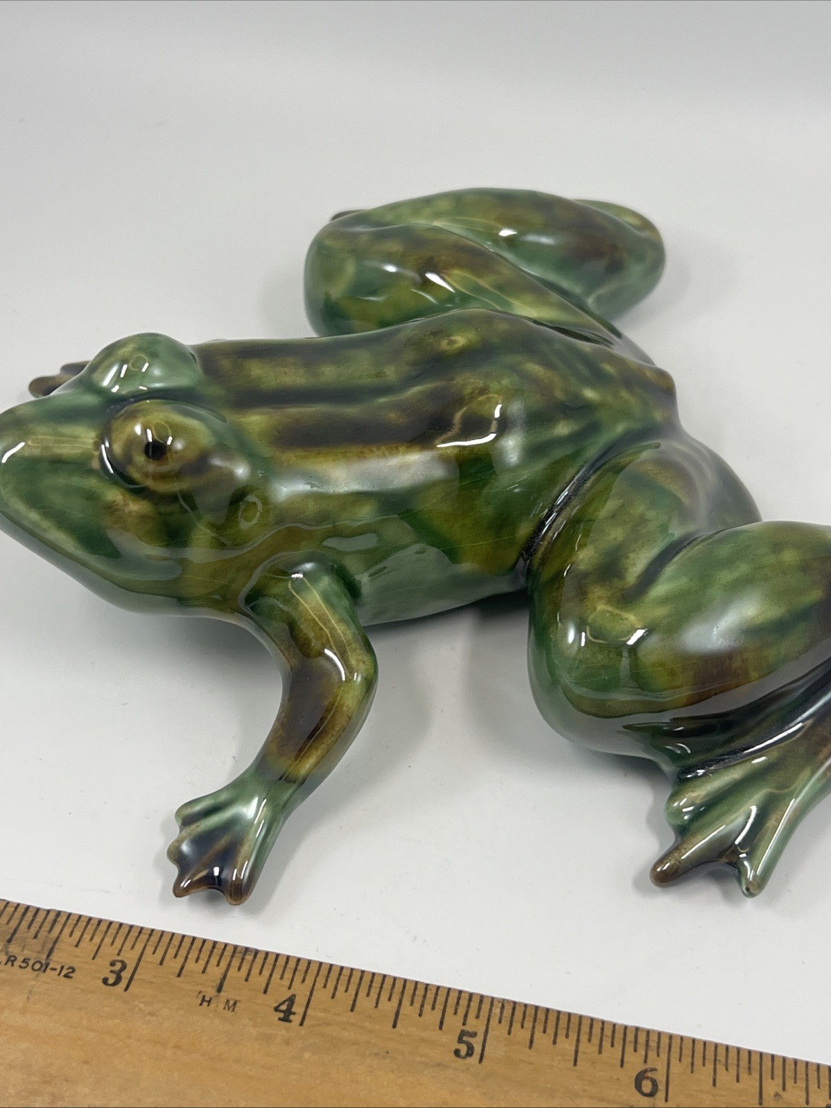 LUISA PAIXAO Portugal Ceramic Frog Realistic Hand Painted EXC