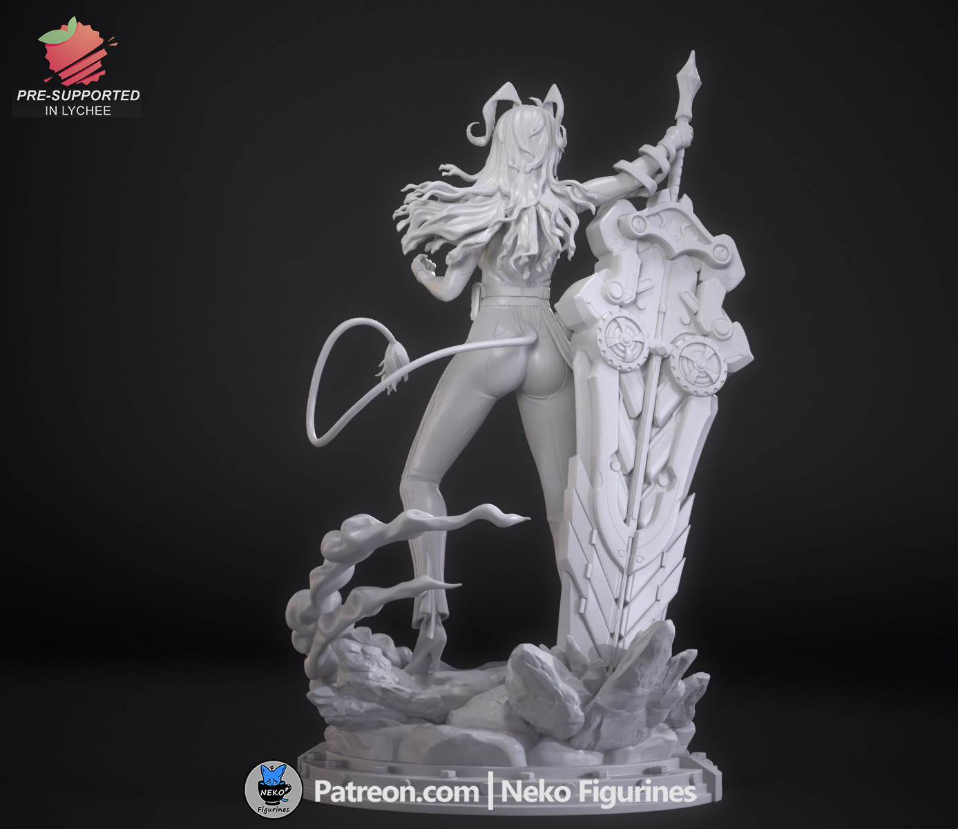 Zani Second Form Figurine Wuthering Waves Hand Painted Model / DIY Kit 32 pcs
