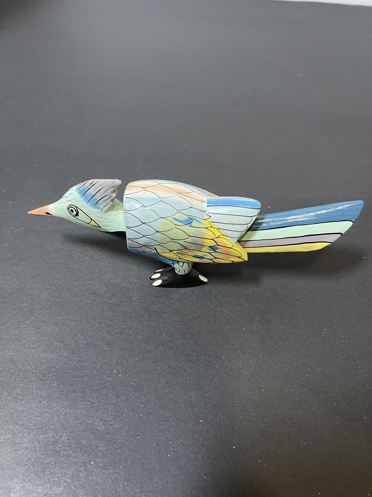 Thing A Mo Jiggles Roadrunner Wooden Figurine -multicolor