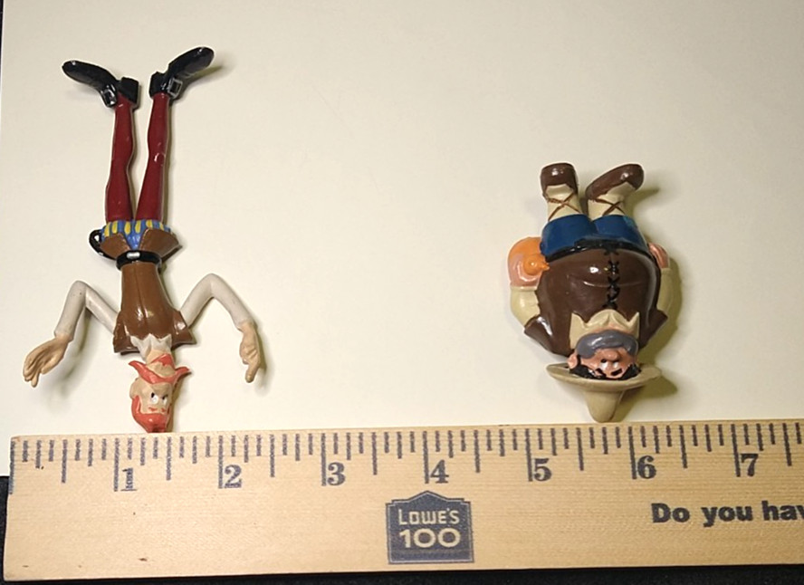Don Quixote Sancho Panza PVC Figurines 1979 Eura Spain