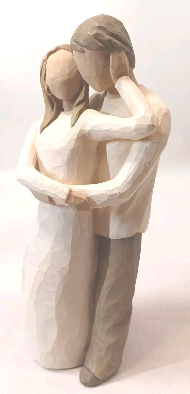 Willow Tree ” Together ” Man & Woman Couple Susan Lordi Hand-Painted Figurine