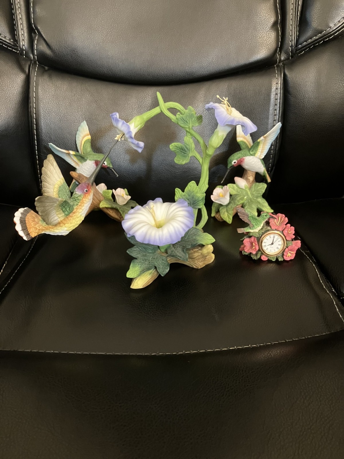 The Abbey Collection Humming Bird Morning Glory Flowers Unmarked Lot With Others