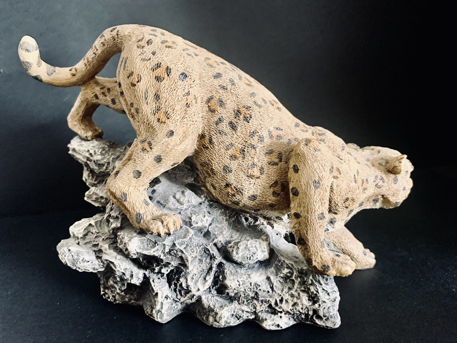 Wild African Cheetah Cat Figurine