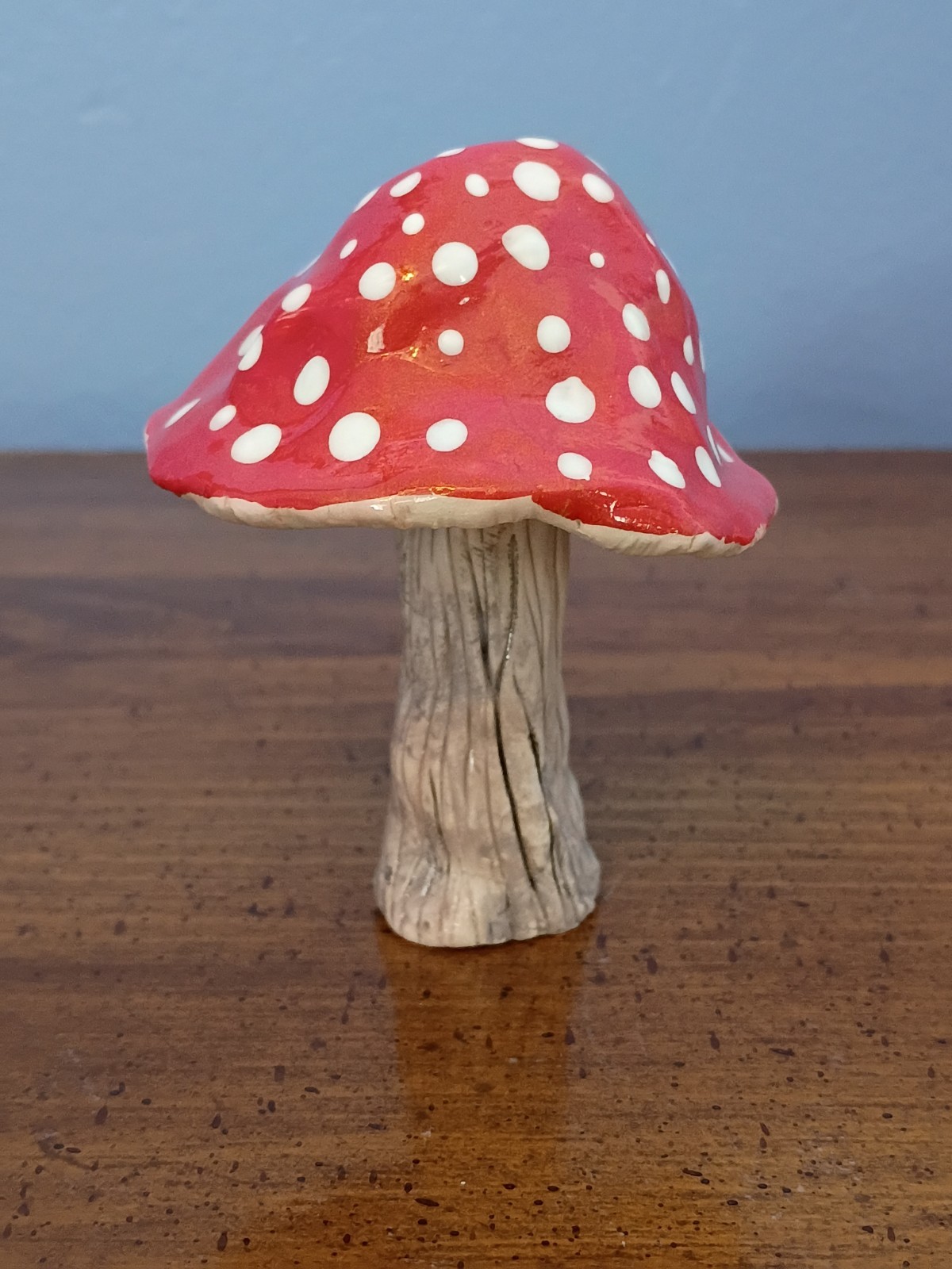 Mushroom Sculpture Ceramic Figurine