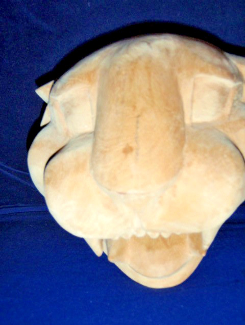 Vintage Hand Carved Wooden Panther Leopard Head Wall Hanging Folk Art
