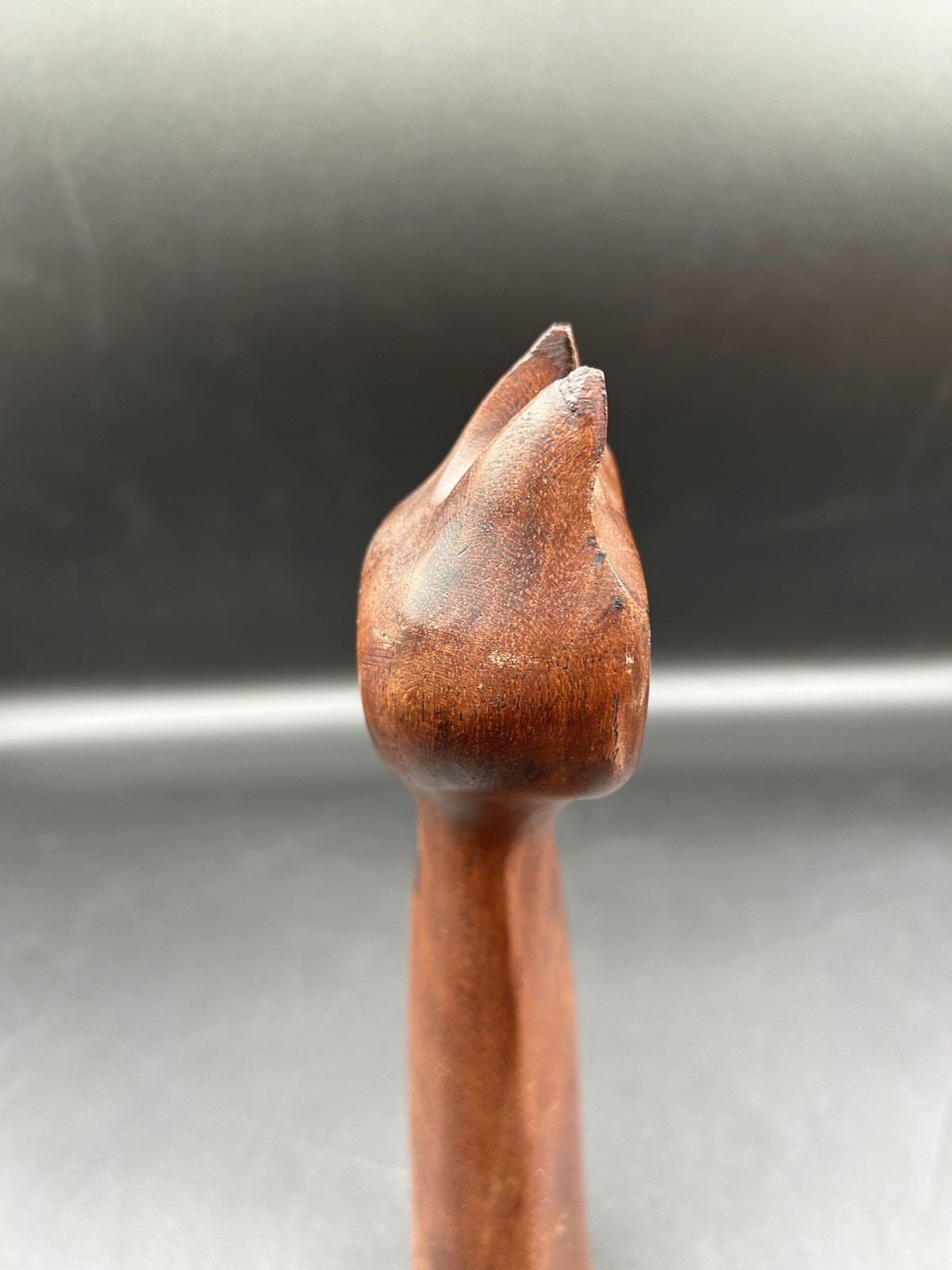 Danish Modern Teak Cat Sculpture P Broste J Bentsen Denmark 1960’s Repair Read