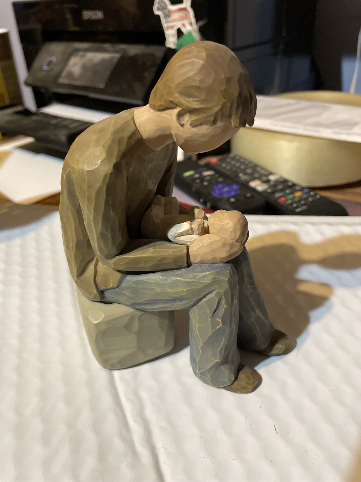 Willow Tree New Dad Hand-Painted 5.5″ Figure Father and Child/Baby Father’s Day