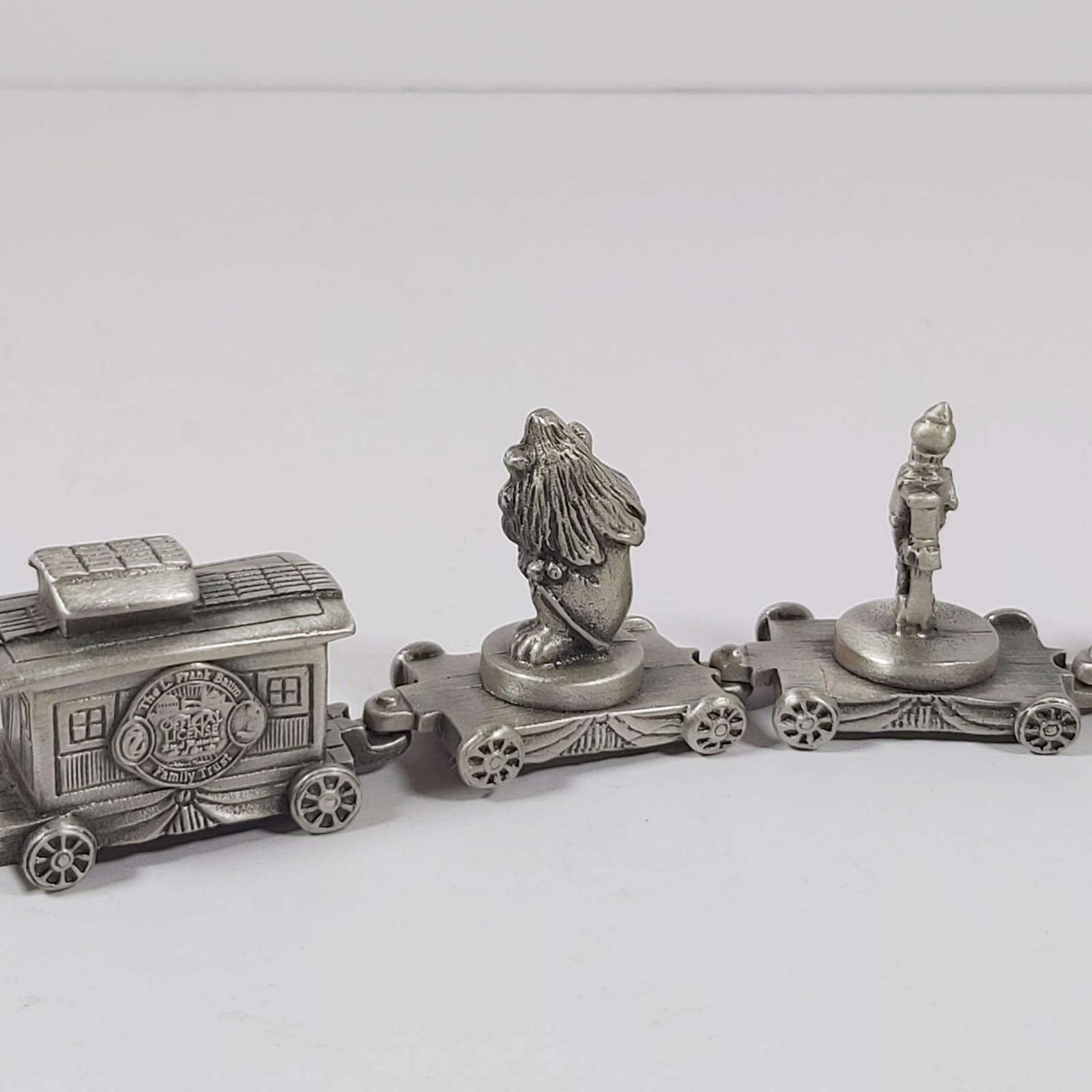 Wizard Of Oz Miniature 6 Piece Pewter Train Set L. Frank Baum Family Trust