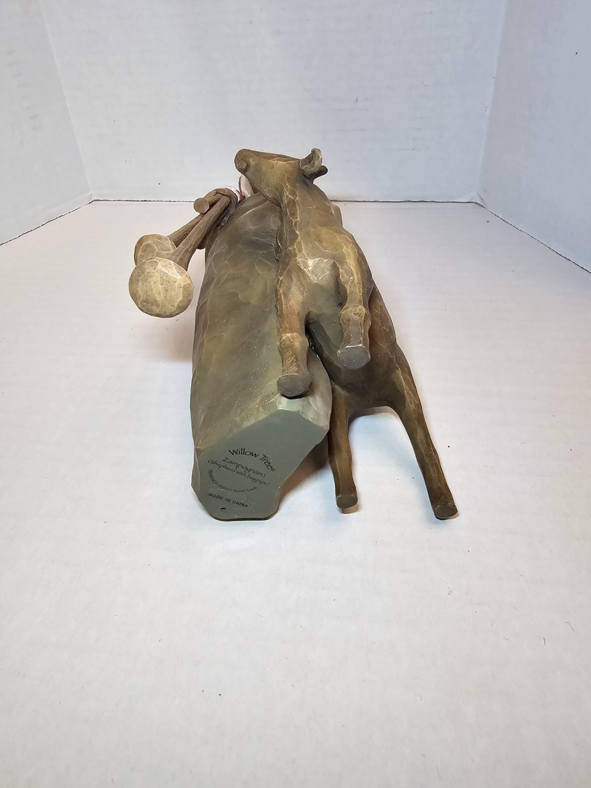 NEW Willow Tree ZAMPOGNARO Shepherd with Bagpipe, Sculpted Hand-Painted Nativity