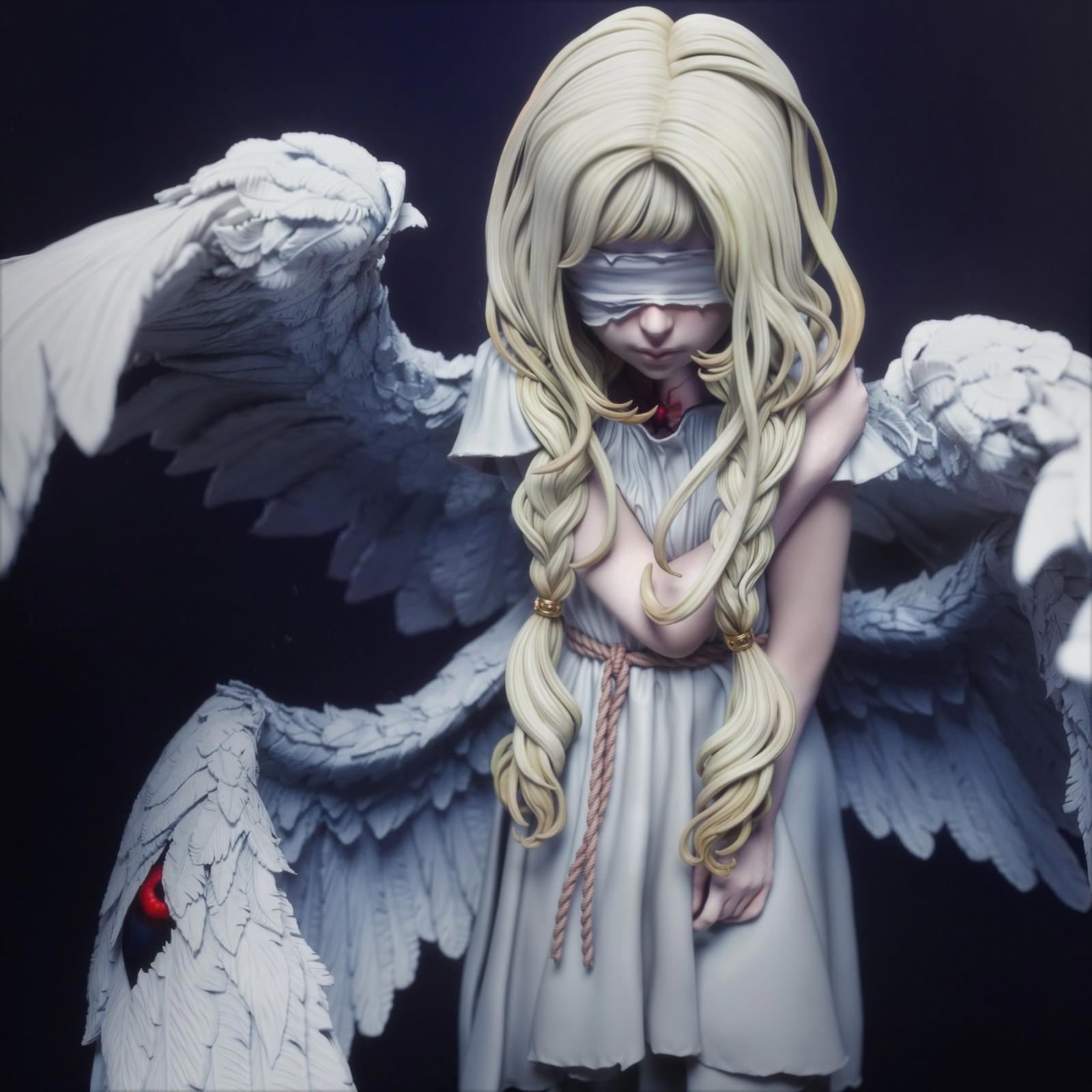 Seraphim 1:6 Scale Unpainted Resin Garage Kit | Angelic Fantasy Figure DIY Model