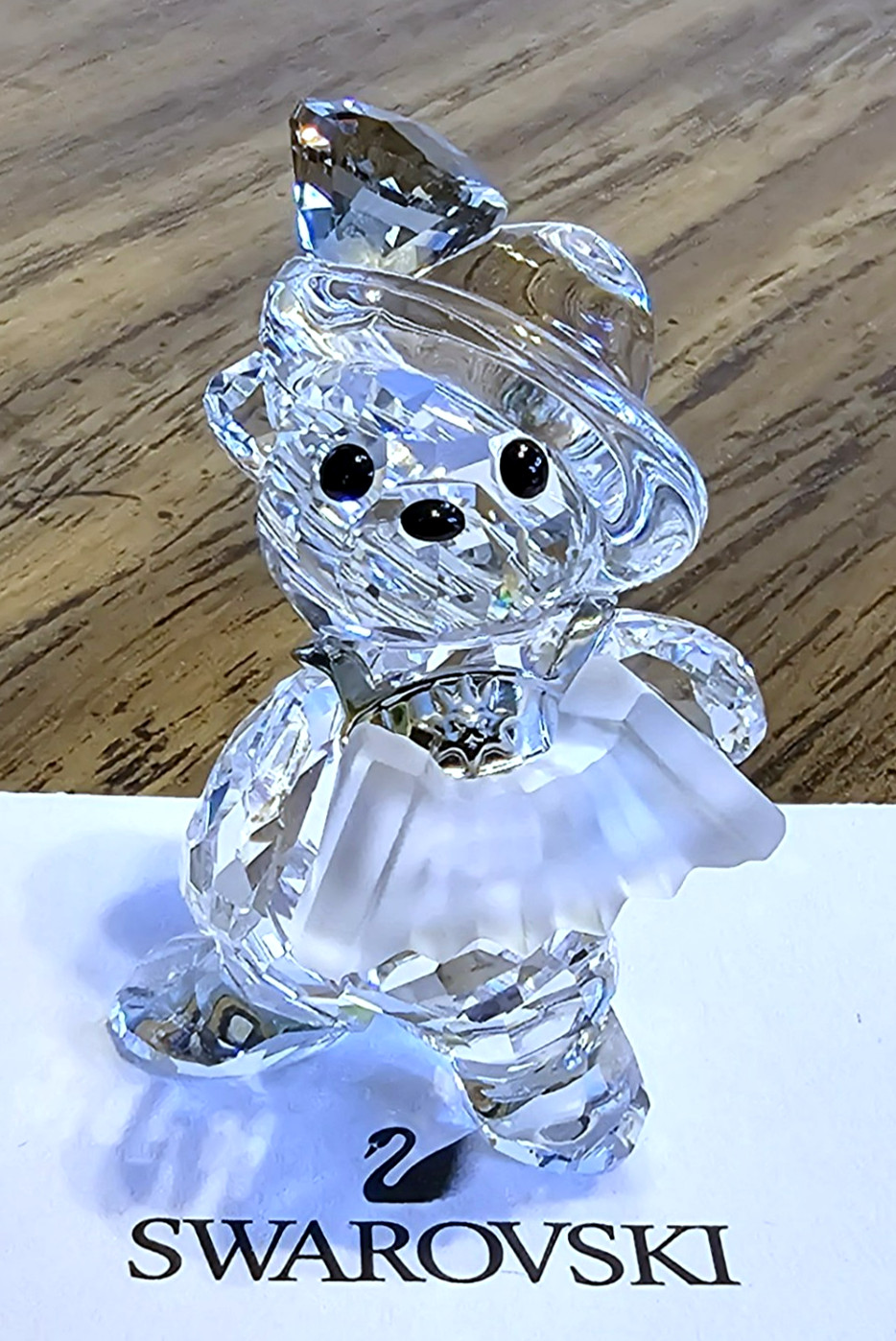 🪗 Swarovski Crystal 2007 L.E. Fritz German Kris Bear Figurine, Accordion, NIB