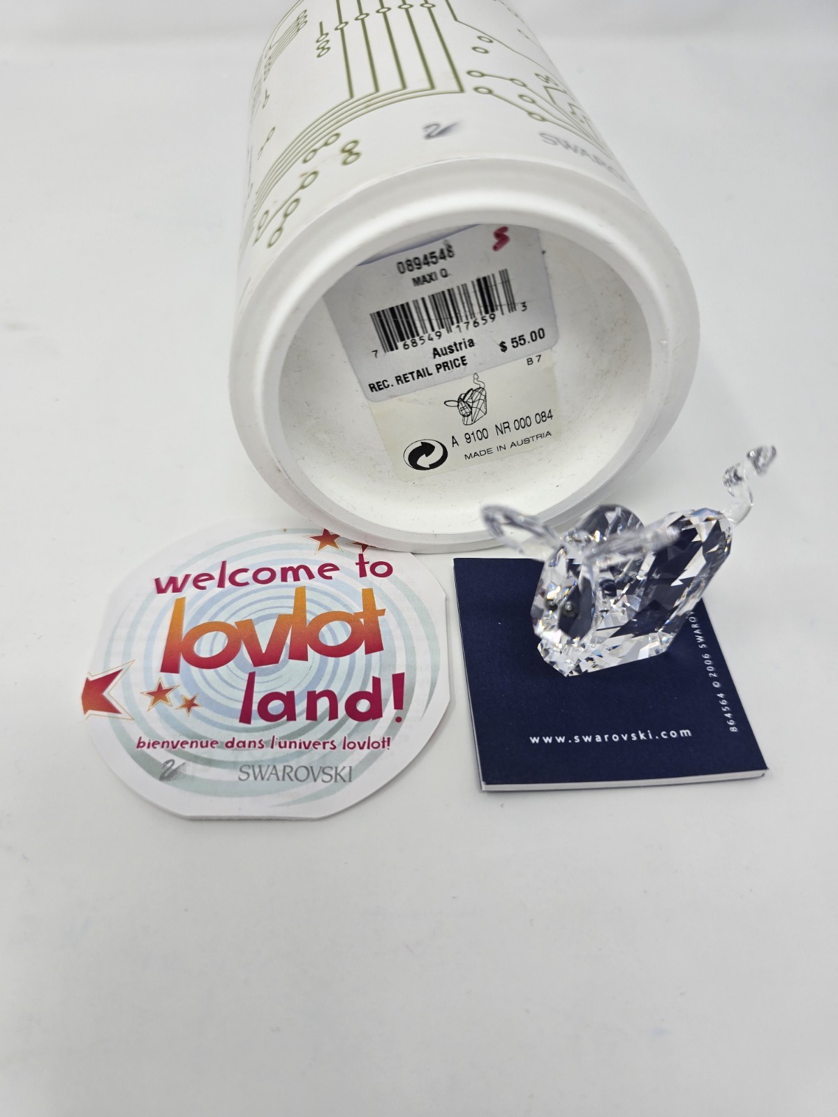 Swarovski Lovlots *RARE*—Maxi Q— Signed By The Artist Edith Mair #0894548