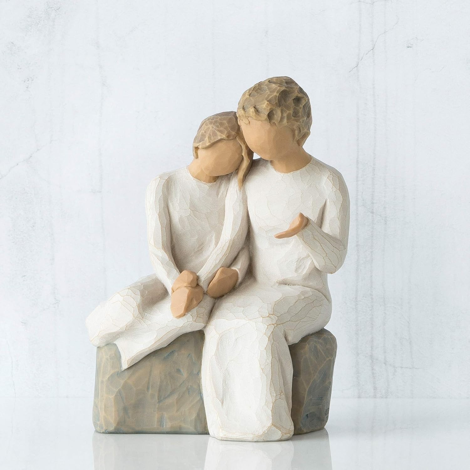 with My Grandmother, Sculpted Hand-Painted Figure