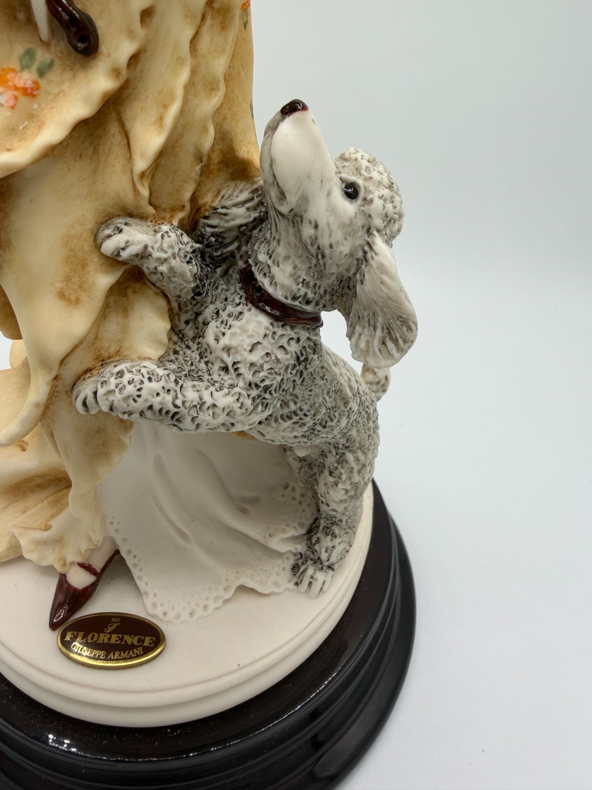 Giuseppe Armani Florence Figurine Dear Friends 0532C Lady with Dog Poodle 1994