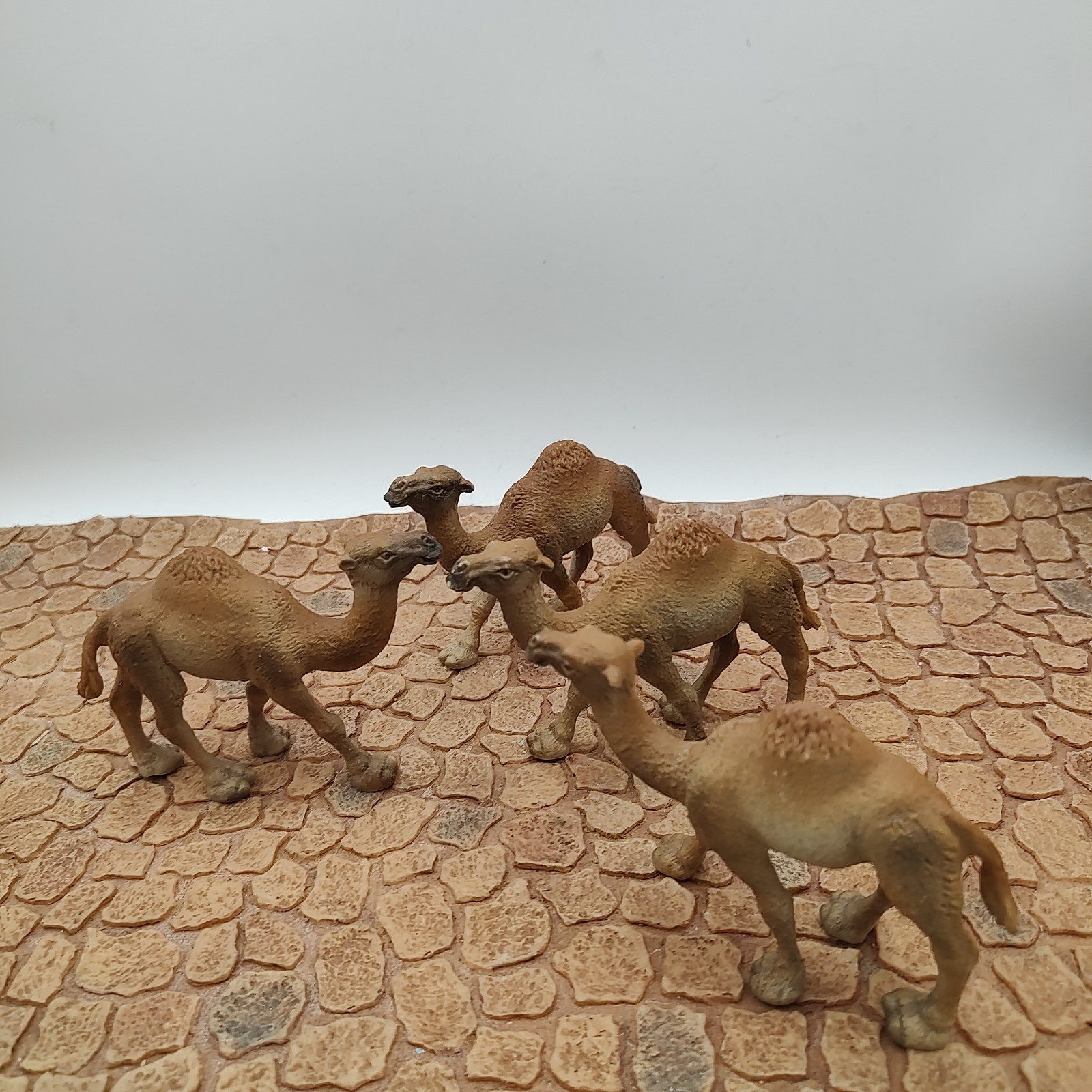 Vintage 1991 Schleich Camel Figurines One Hump Lot of 4