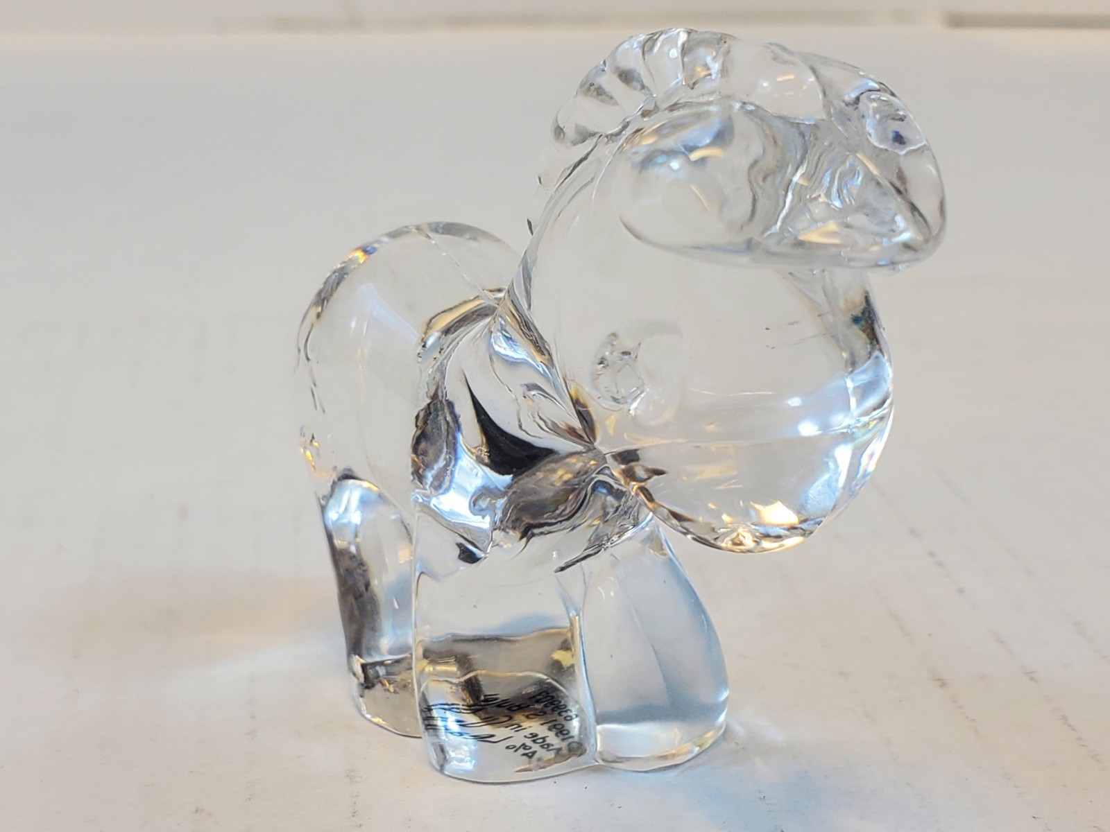 Crystal Donkey Paperweight S Butcher 1991 Made In Germany 24% Lead Crystal