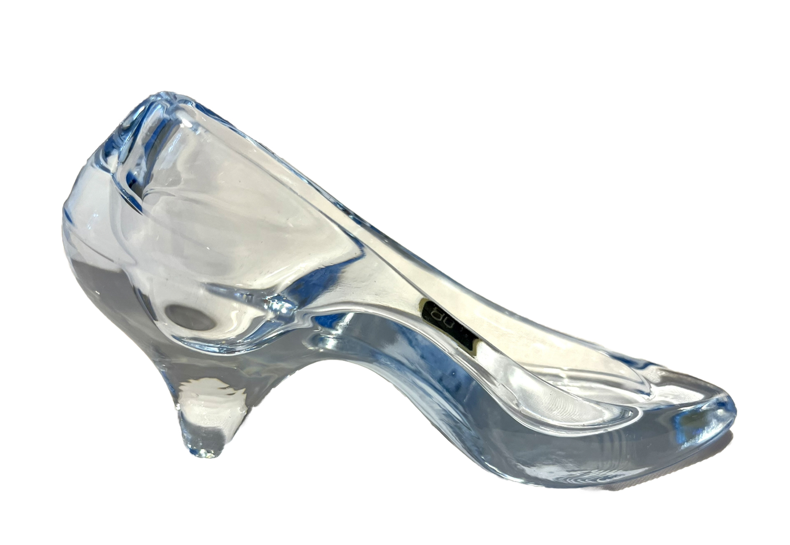 Oneida Lead Crystal Slipper Shoe Figurine Blue