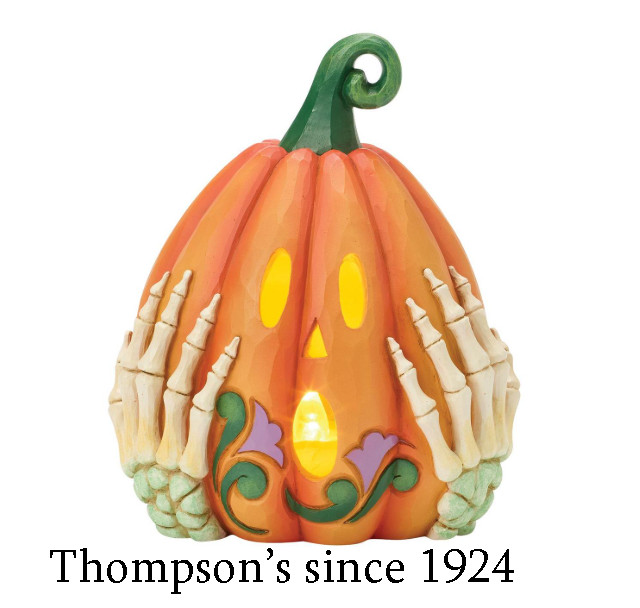 Enesco Jack-o-lantern Skeleton LED Jim Shore Heartwood Creek 6018085
