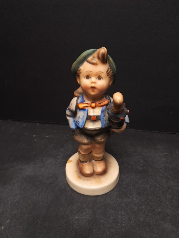 🔥 Goebel Hummel Figurine Boy Home From Market Been Repaired See Photos Please