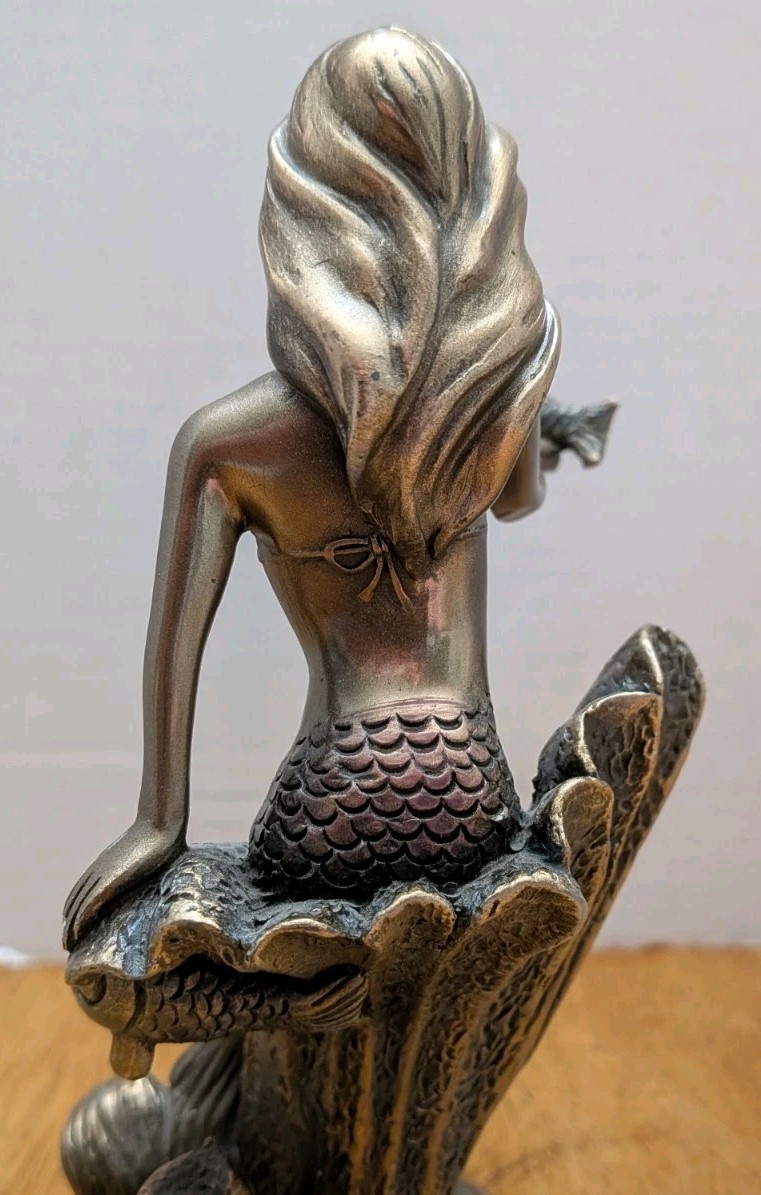 Summit Collection 2015 Mermaid Statue/Sculpture Cold-Cast Resin Bronze Finish 7″