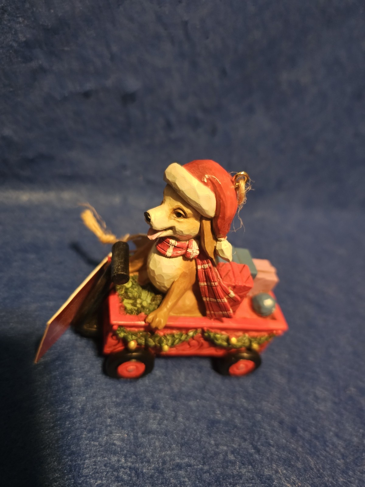 Jim Shore Country Living Dog in Wagon Christmas Ornament, Enesco, 2021, 6009131