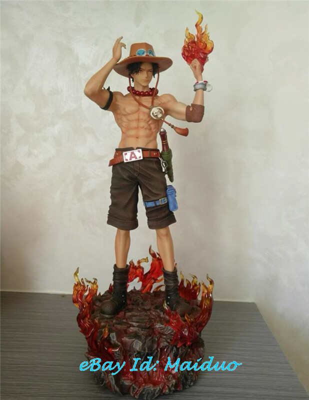 Portgas D Ace Resin Diamond Studio One Piece Statue Collectibles 38cm Original
