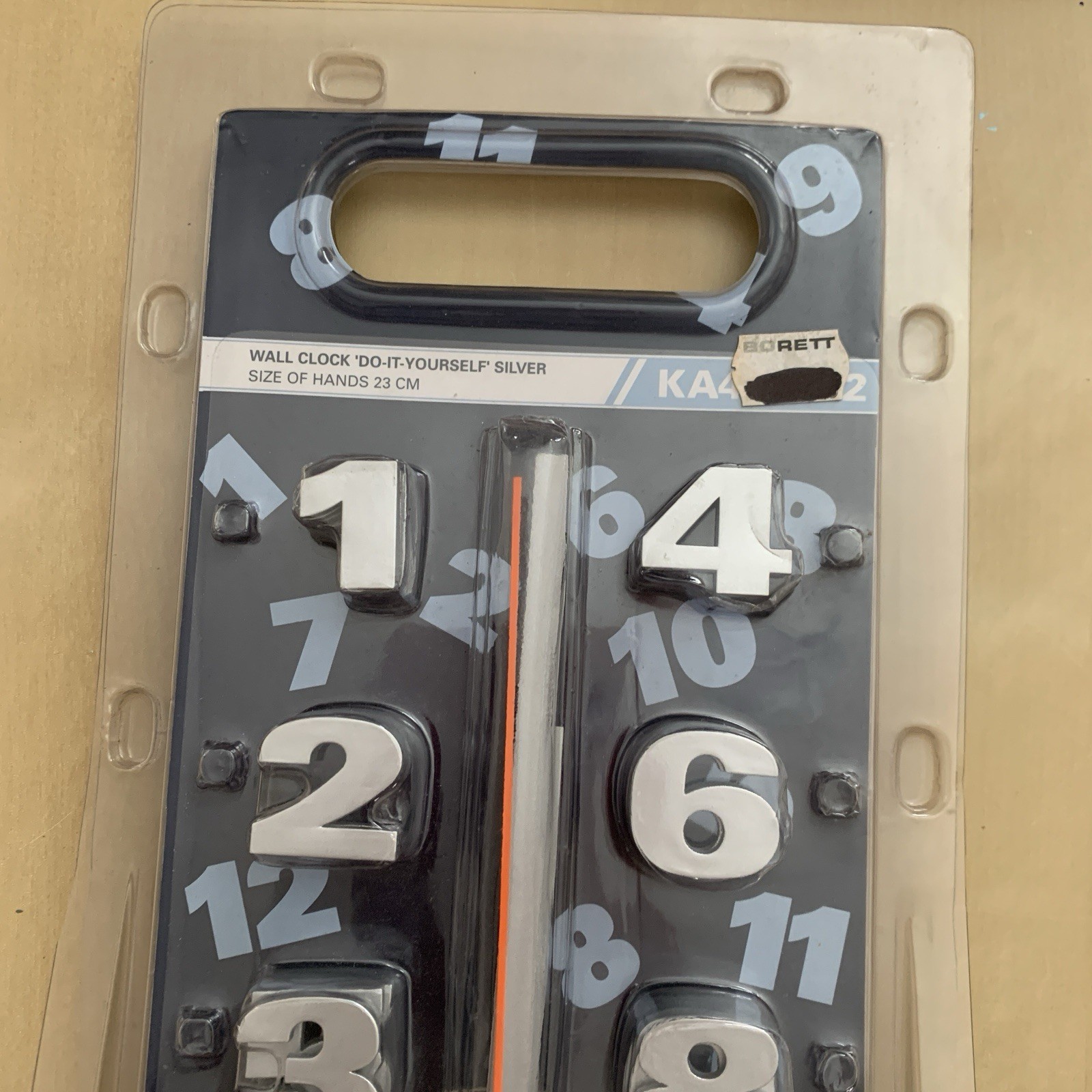 DIY Design Your Own Time Wall Clock Creative Novelty Great Fun Gift! NOS Funky