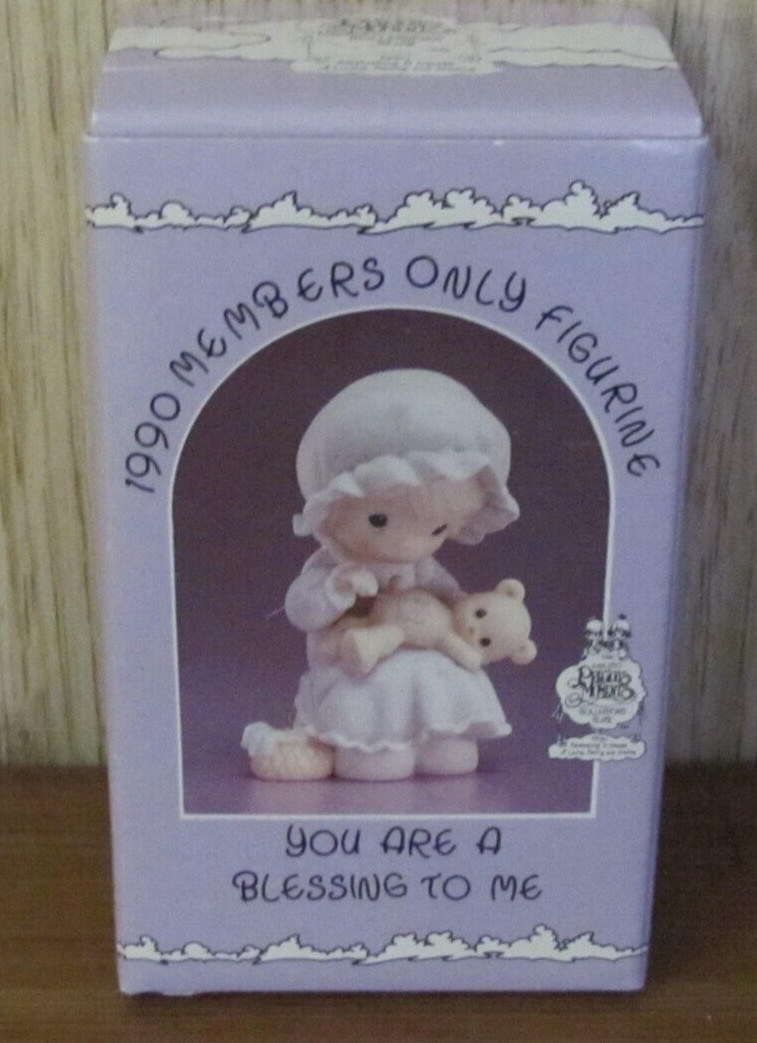 Precious Moments – You Are A Blessing to Me #PM902, with box, 1990 Members Only