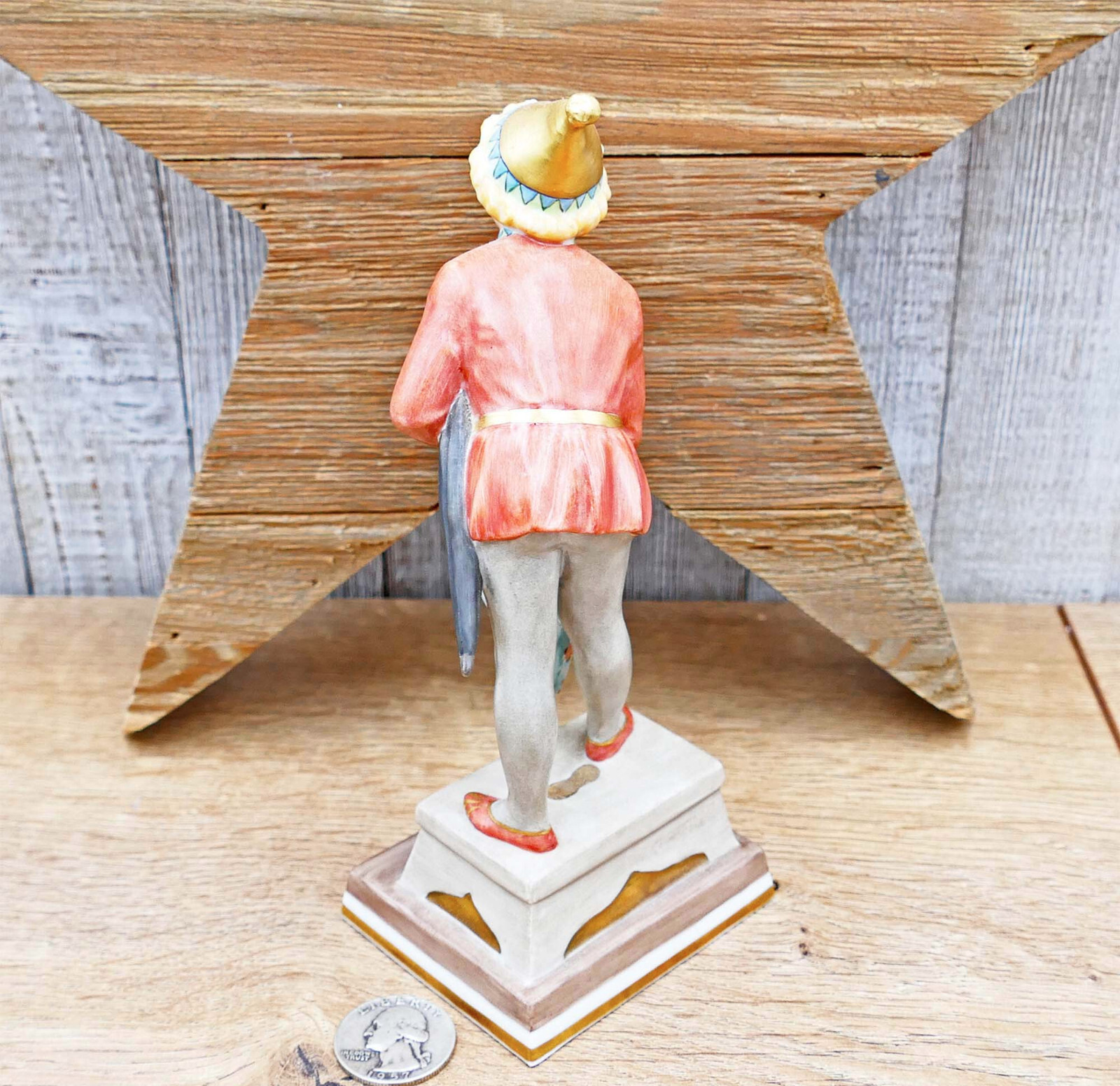 Royal Copenhagen Sandman Figurine 1129 Boy w/ Umbrella Overglaze Vintage 1958