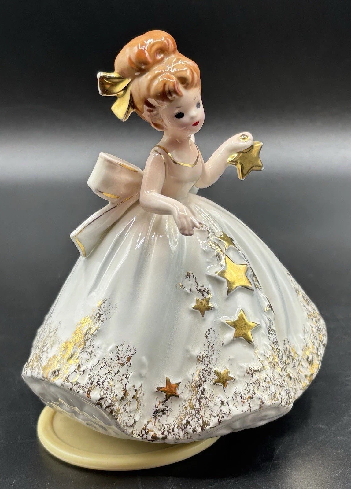 Vtg Josef Originals Twinkle Nursery Rhyme Music Maids Girl Holding A Gold Star