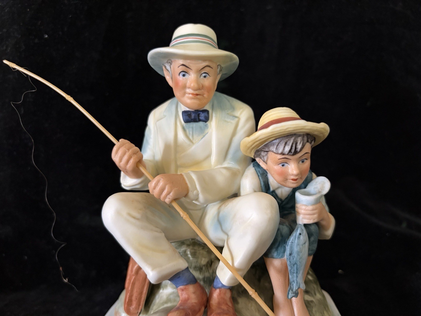 1974 Norman Rockwell Summer “Old Mill Pond” Porcelain Figurine #405