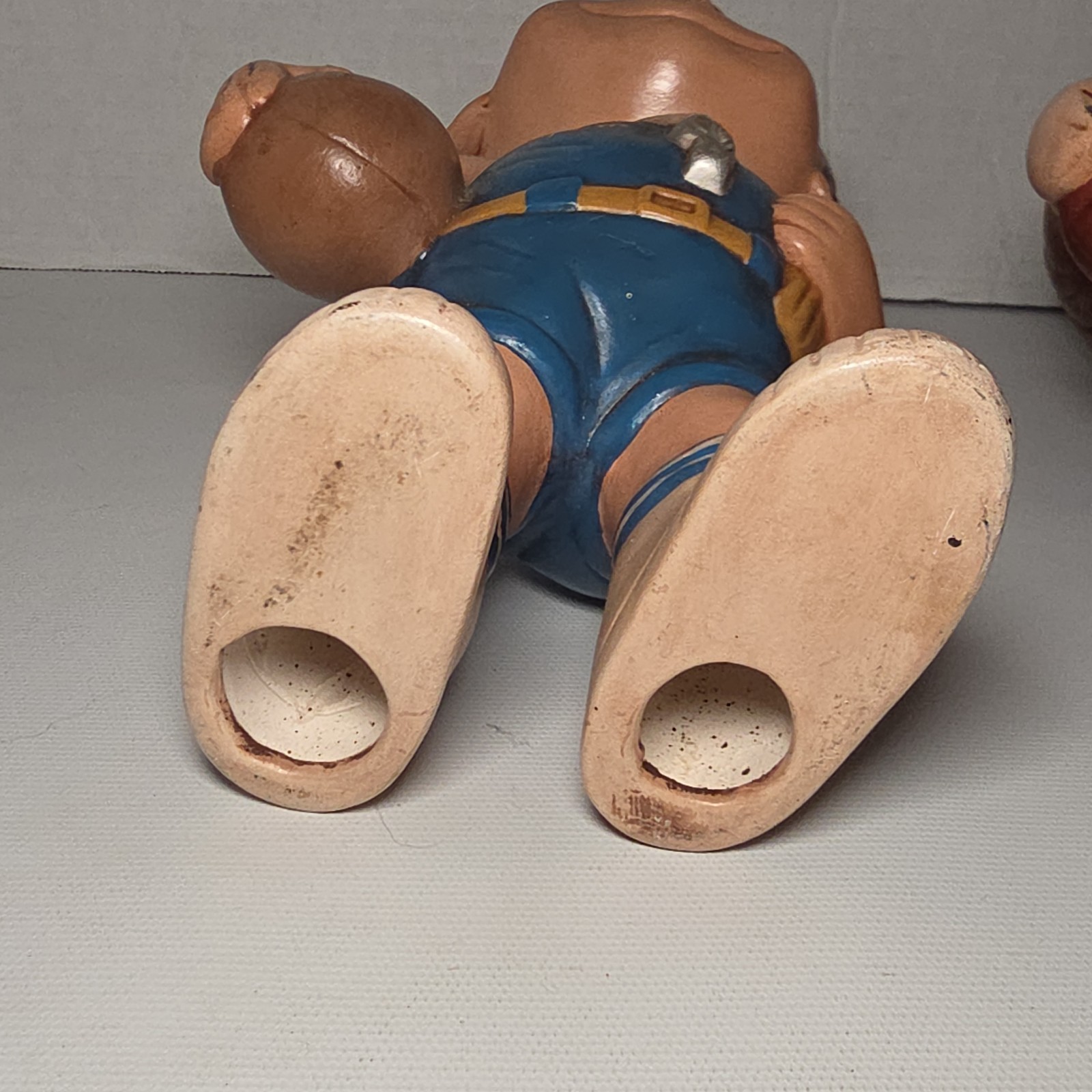 Vintage 1970’s Atlantic Mold Co Pair Of 2 Ceramic Basketball Players Tom & K