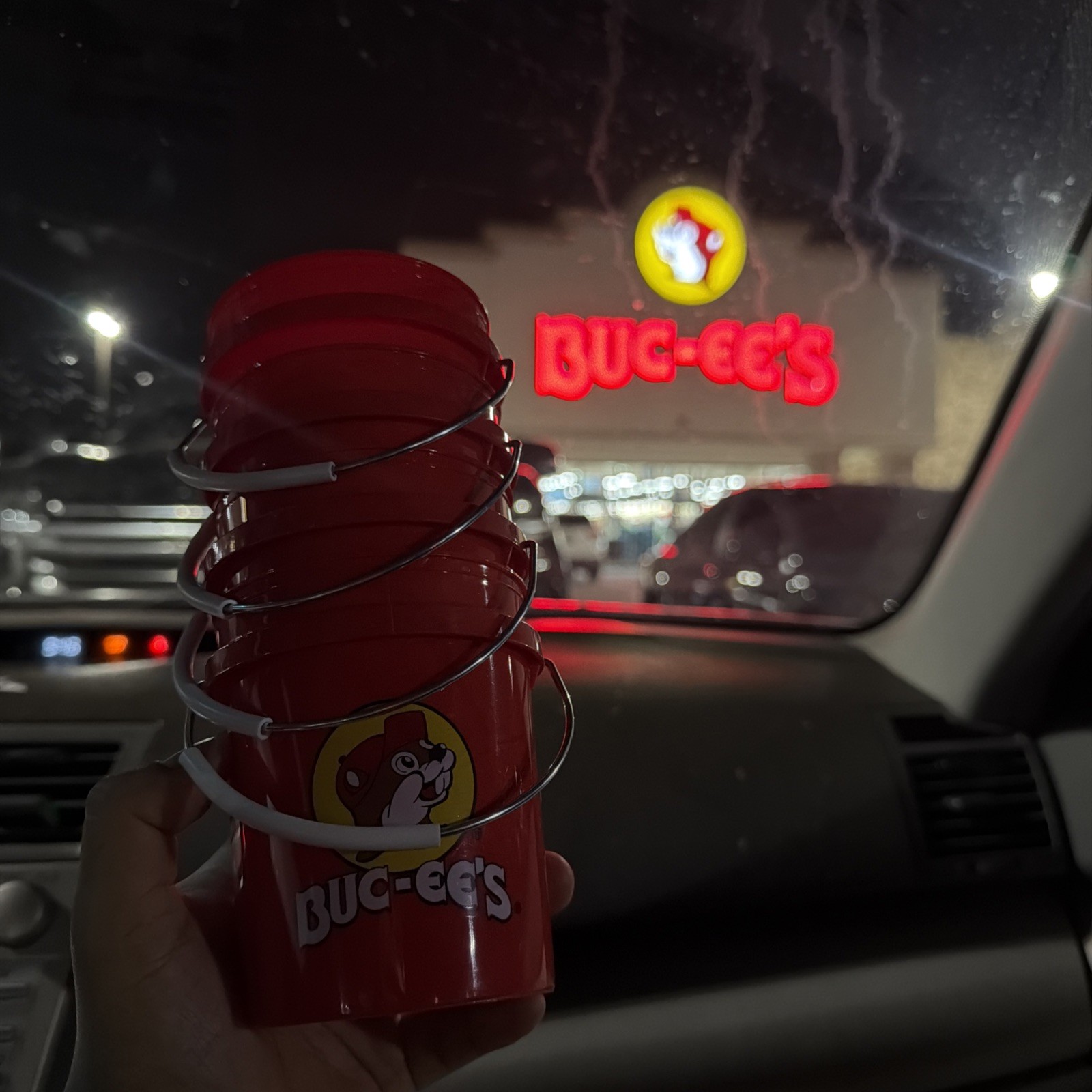 BRAND NEW Lot of 4 Buc-ees Bucees Mini Buckets 4” Tall