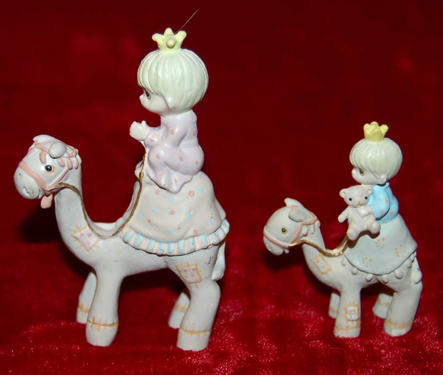 VINTAGE Precious Moments PEWTER Figurines “They Followed The Star” Nativity BOX!